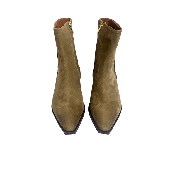 New Lucky Brand Women's Shakell Ankle Boot size 7 Olive - Picture 2 of 9